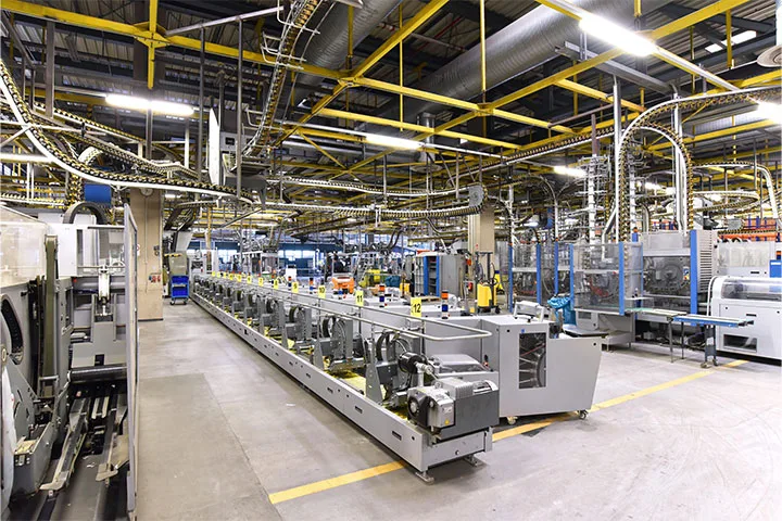 Paper,Rolls,And,Offset,Printing,Machines,In,A,Large,Print Industry Electric Conveyor Belts